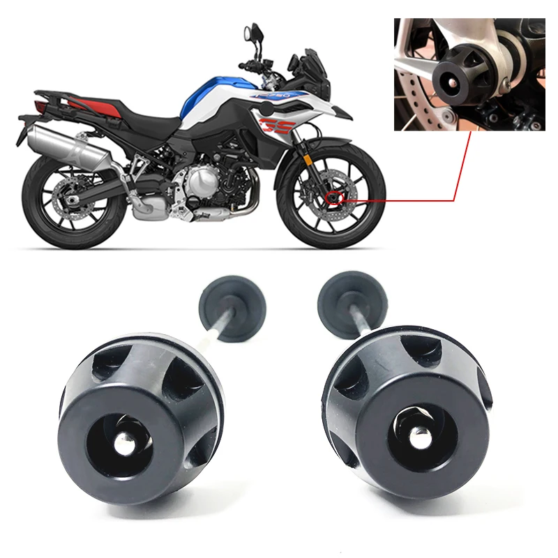 Fit For BMW F750GS F850GS F750 F850 GS ADV F 850GS 2018-2023 Front Axle Fork Crash Slider Motorcycle Wheel Protector Accessories