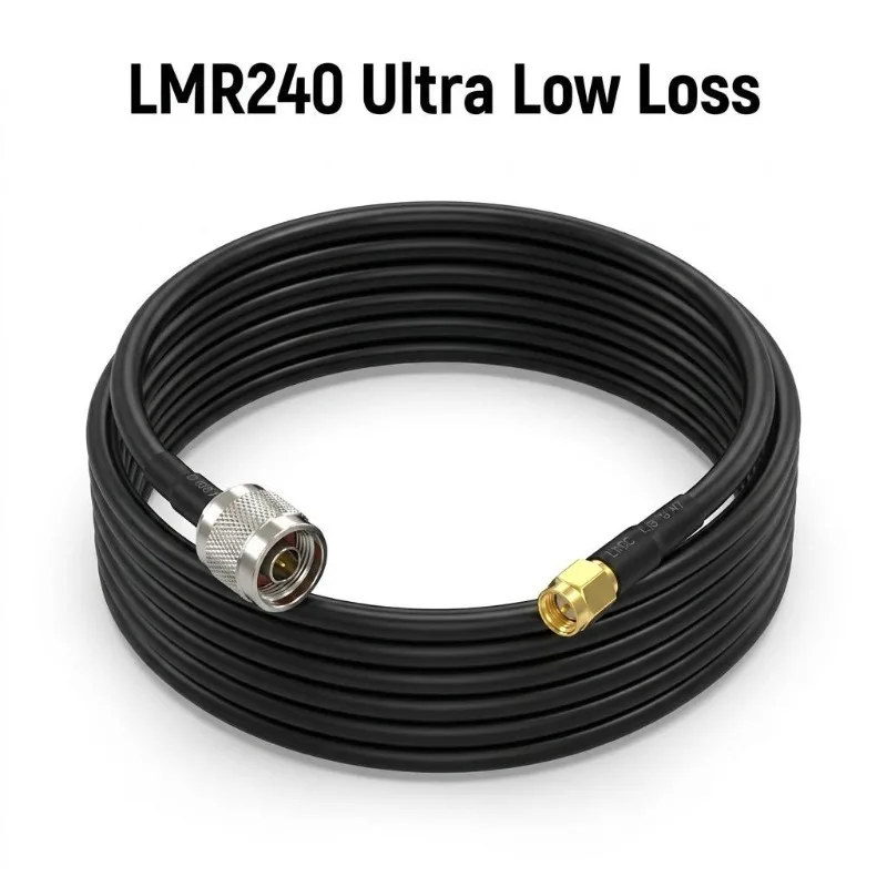 N Male to SMA Male Pigtail Cable LMR240 Low Loss Coaxial Jumper 50 Ohm for 4G 5G LTE Antenna Extension