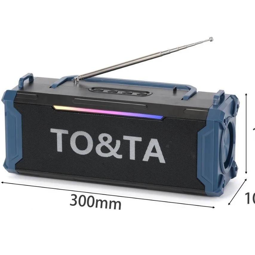 

New Model Solar for Bluetooth Speaker RGB LED Private Mold Patent Large Battery Capacity Colorful Features Microphone