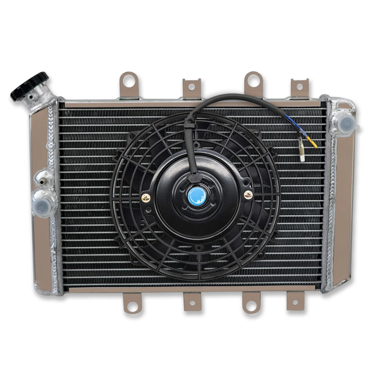 

Aluminum Radiator + Fan For Yamaha 2015-2023 Grizzly/Kodiak 700 EPS YFM700 YFM700 2016 2017 2018 2019 2010 2011 2012