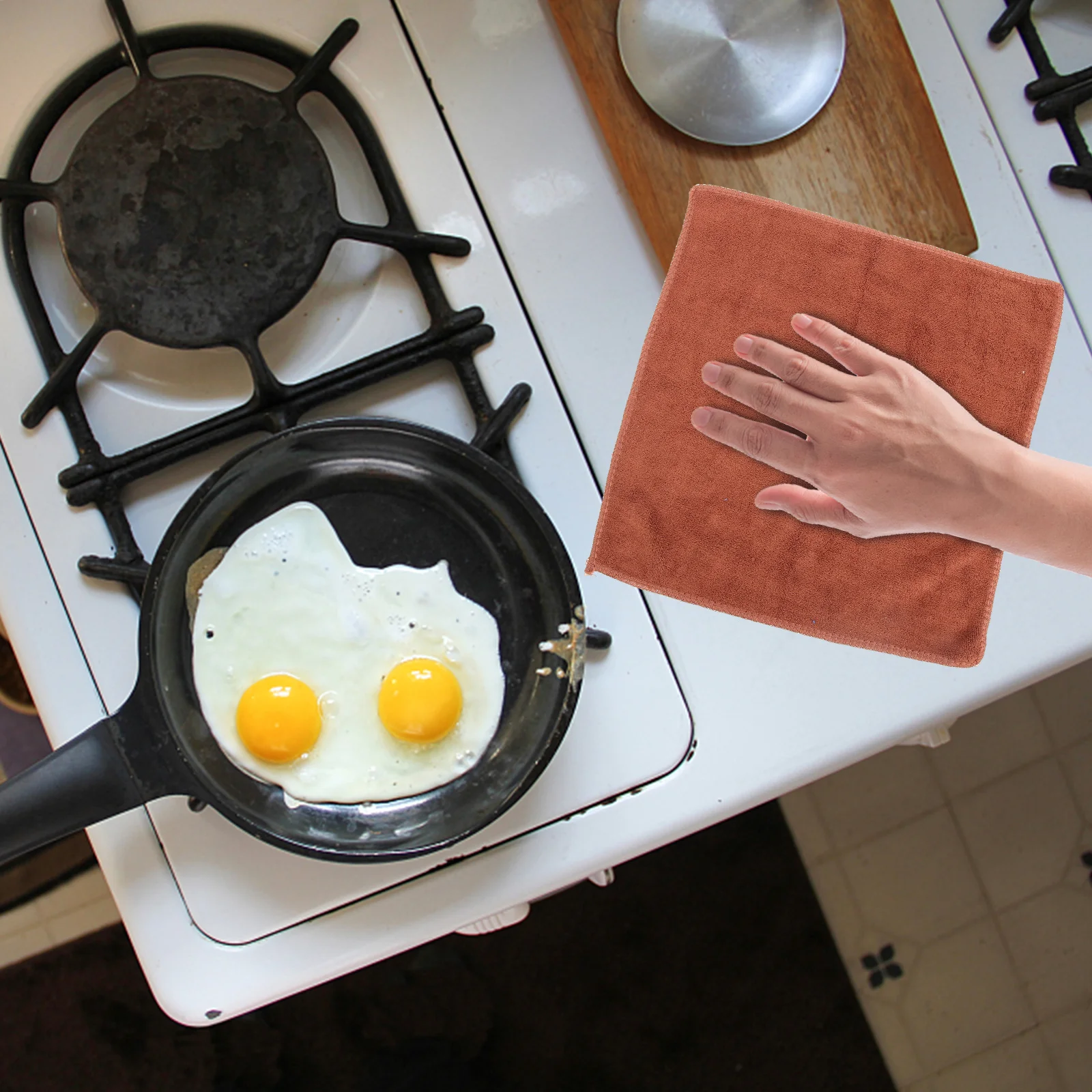 

4Pcs Cleaning Cloth Premium Microfiber Kitchen Towels Coffee Bar Dish Rags Countertop Cleaning Cloths Reusable Washable