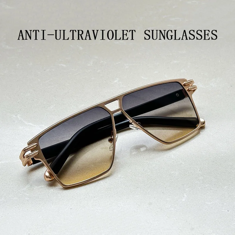 2025 New Square Sunglass Men Vintage Luxury Sunglasses Women Sunscreen Fashion Glasses  Gafas De Sol Hombre Lunette Soleil Femme