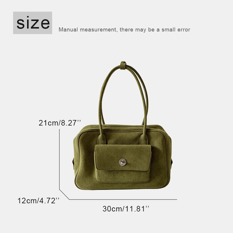 Customize Initials Leather Bowling Bags For Women Luxury Designer Handbag Purse 2026 new in Suede Cowhide Lock Underarm Shoulder