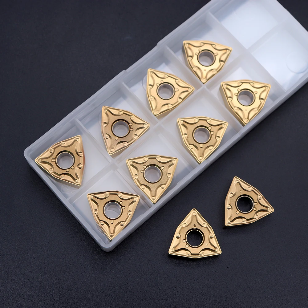 WNMG080404 MA 9125คาร์ไบด์แทรกเครื่องกลึง CNC เครื่องมือ10Pcs WNMG 080404ภายนอกใบมีดเครื่องมือสำหรับเหล็ก
