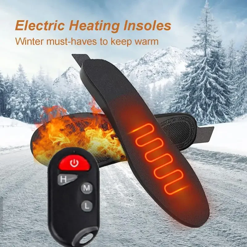 

USB Rechargeable Heating Shoe Insole Heated Insoles Winter Outdoor Heating and Warming Foot Insoles Dropshipping