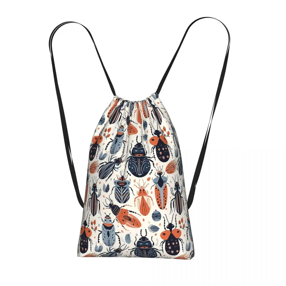 

Cartoon Insect Bug Pattern Backpacks Fashion Drawstring Bags Shoes Bag Book Bags for Travel School