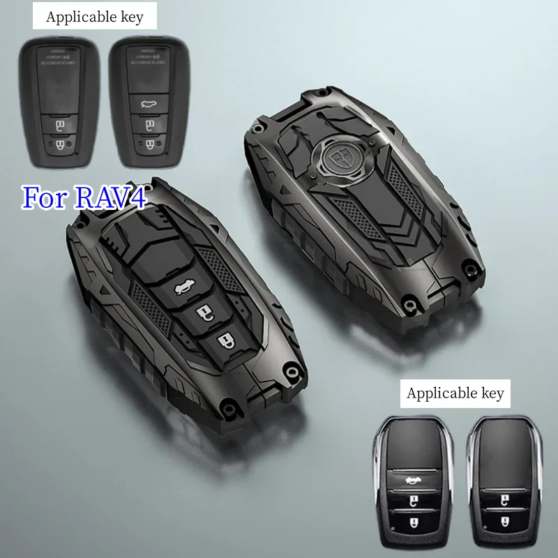 

For RAV4 Car Key Case Cover Corolla Highlander New Armored Hard Alloy Car Key Cover New