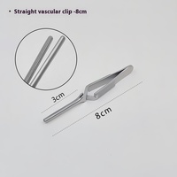 Stainless steel micro-vascular clamp without injury artery and vein clamp temporary block clamp closure device