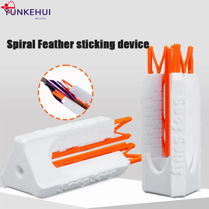 

1pc Archery Spiral Feather Fletching Jig 3D ABS Feather Sticking Device For OD4-8mm Arrow Shaft DIY Shooting Hunting Accessories