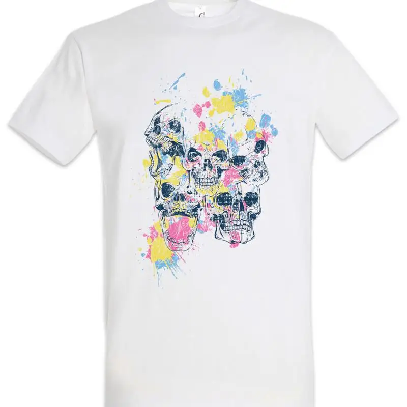 Skulls With Colored Ornaments T Shirt Skull Tattoo Tattooist Holi Mexico Latin