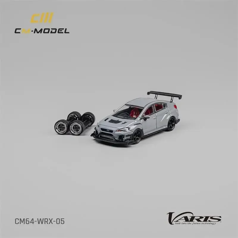 CM MODEL 1:64 WRX Varis Widebody 2.0 رمادي دييكاست نموذج سيارة