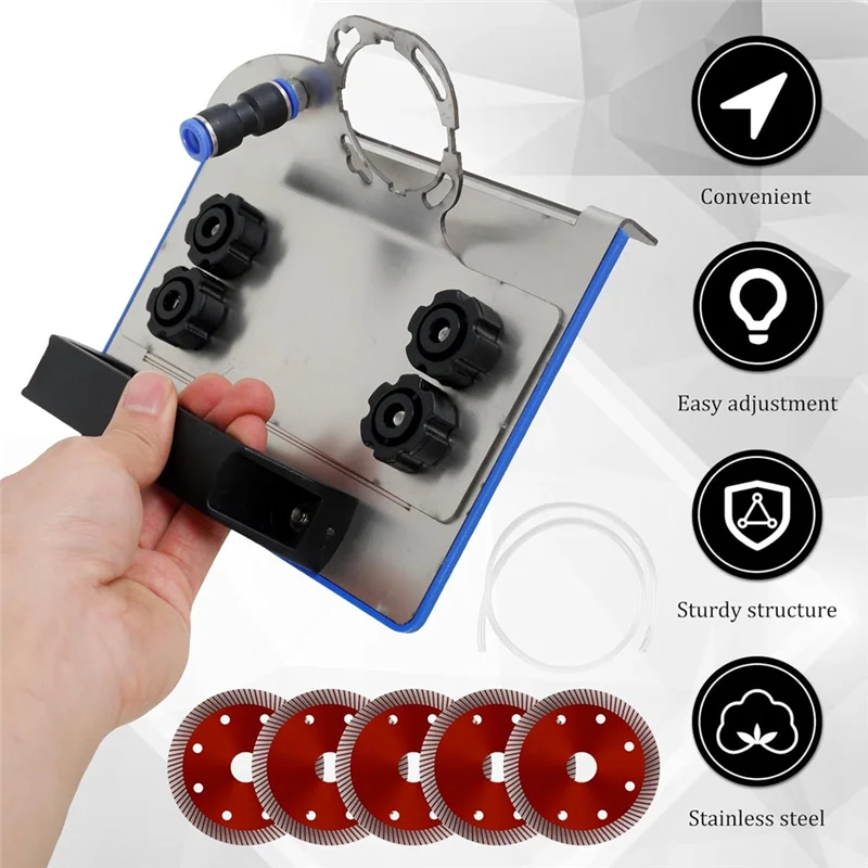 

Most-Angle Grinder Stand For Tile 45°Chamfer Cutting,45 Degree Tile Chamfering,Tile Chamfer Stand For 100-Type Angle Grinders