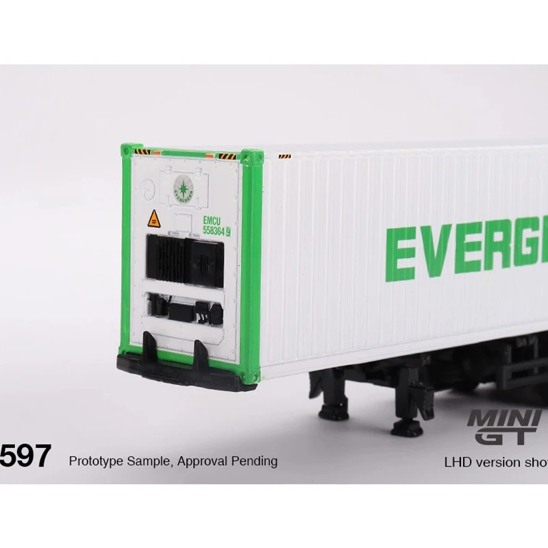 Transportador de caminhão Western Star MINIGT 1/64 com contêiner #   497 modelo de carro simulação carros estáticos liga carros modelo menino brinquedos presente