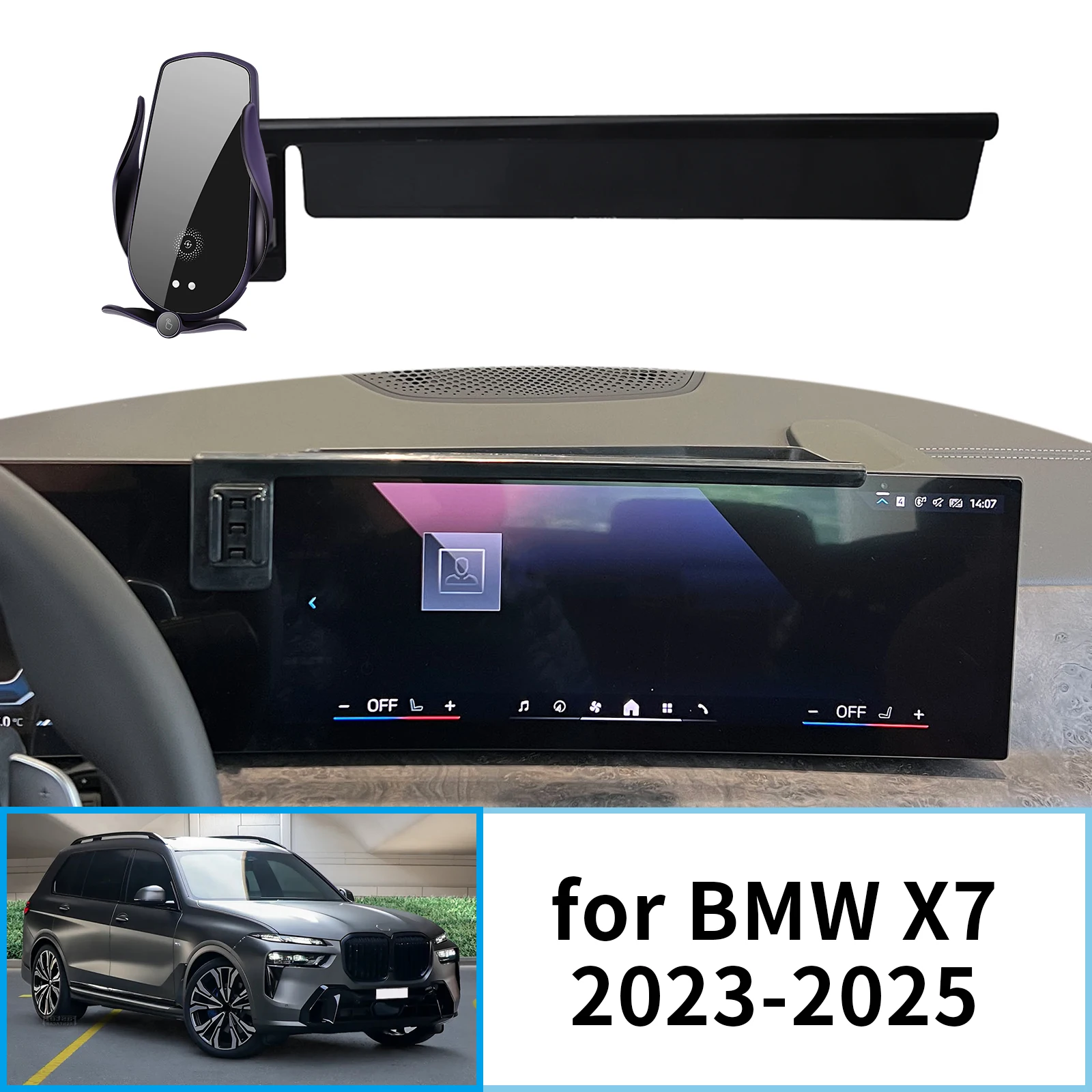 

Car Mobile Phone Holder for BMW X7 2023 2024 2025 G07 GPS Bracket Navigation Stand Auto Accessories