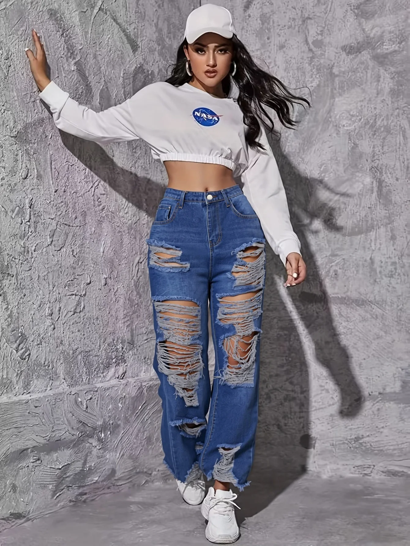 Trendy Women's Ripped Jeans Pa - đánh giá và giá Street Fashion Reviews