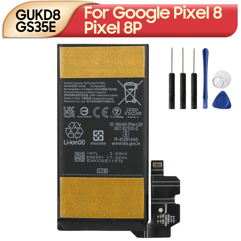 Original Replacement Phone Battery GUKD8 GS35E For Google Pixel 8P Google Pixel 8