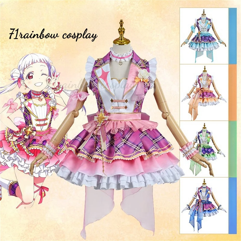 LoveLive Liella Freshlive Cosplay Anime Tan Kuku Shibuya Kanon Heanna Sumire Cosplay Costumes Singing Christmas Dress Cosplay