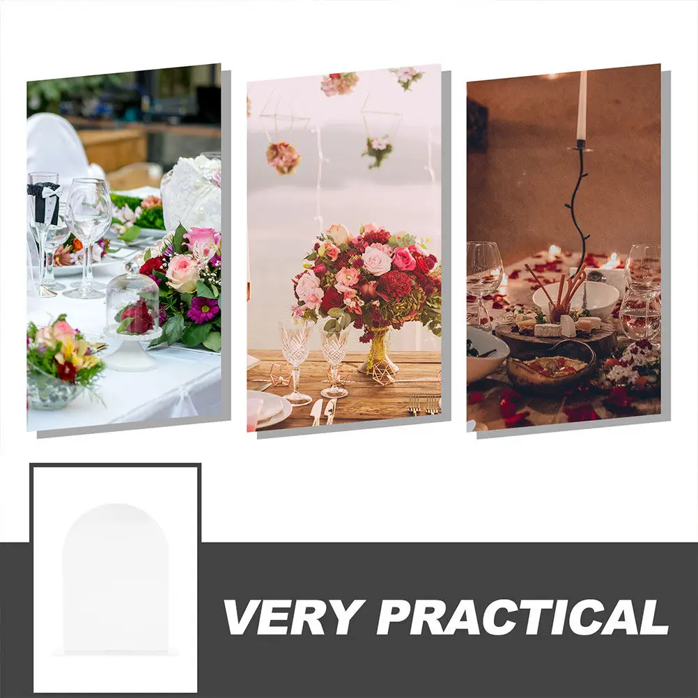 2Sets Clear Acrylic Wedding Table Numbers Elegant Reception Table Signs Seating Chart Centerpieces Food Signs for Buffet - view 6