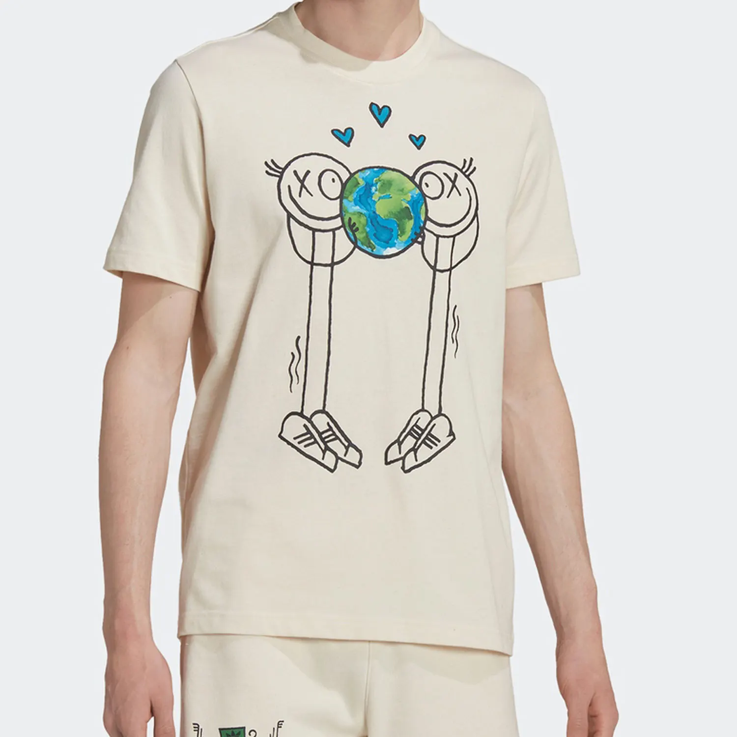 

Adidas Official Three Stripes New Style Men's Sport Fitness Short Sleeve T-Shirt HL9239