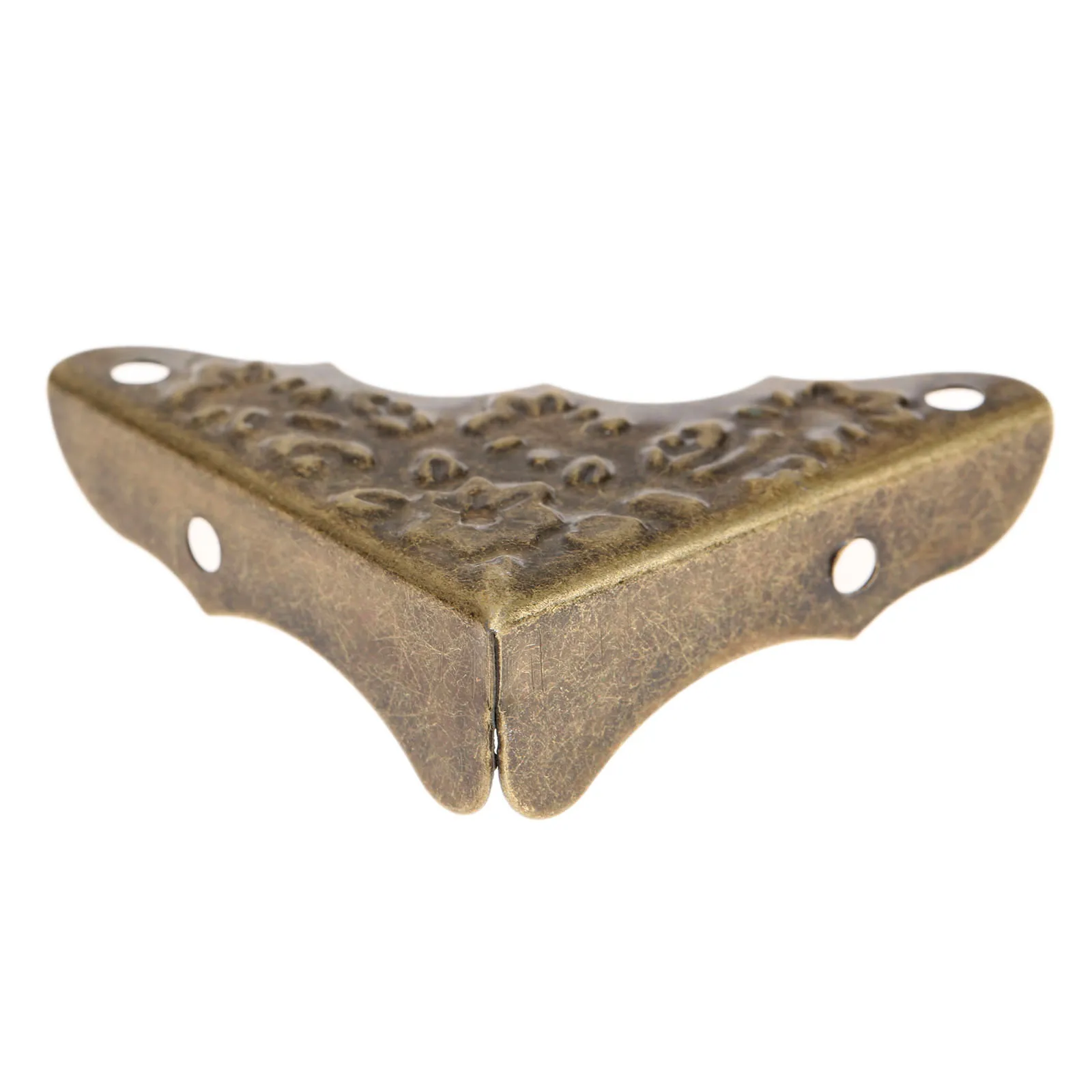 

12pcs Jewelry Wine Gift Wooden Box Frame Corner Protector Iron Antique Brass Corner Brackets Guard and Screws Furniture Hardware