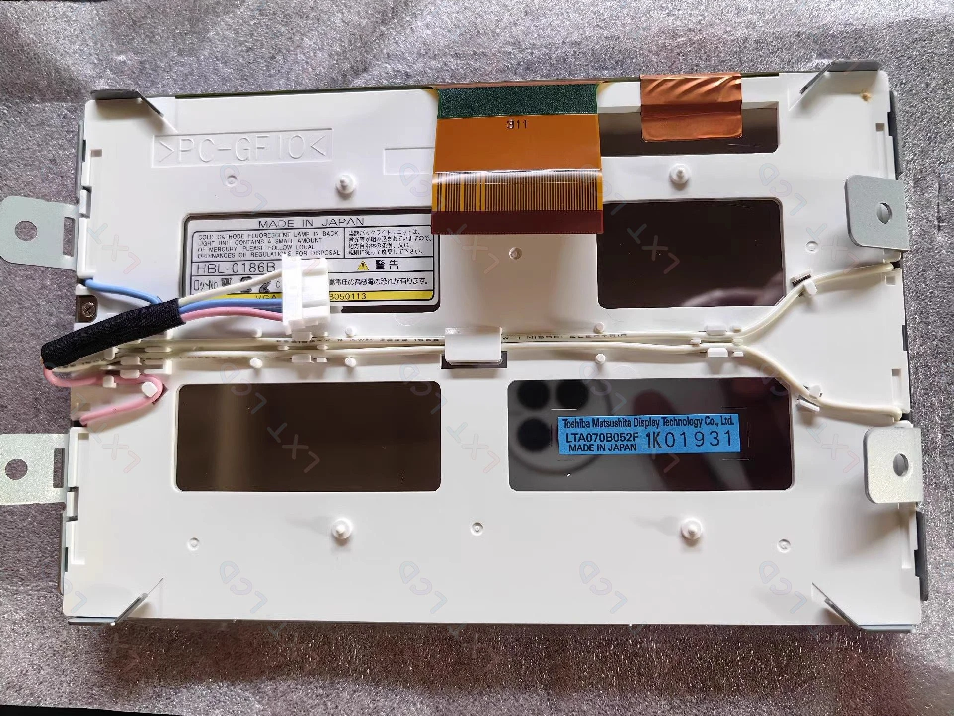 Original OEM LTA070B054F LTA070B052F LTA070B055F 7InchLCD Screen Display For To-yo-ta Pri-us 2005-2008 Car Navigation LCD Pane