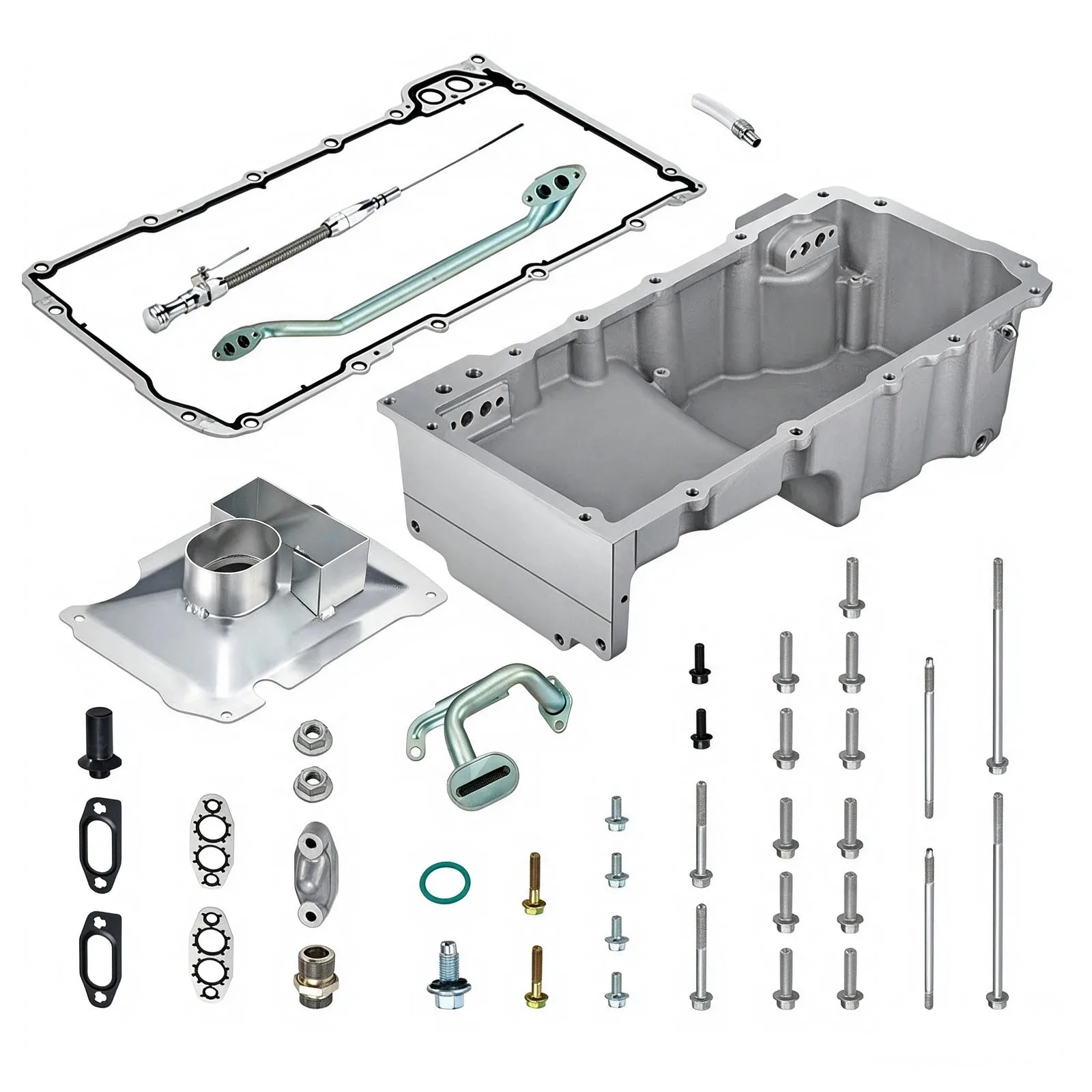 LS Wet Sump Low Profile Retro Fit Front Sump Pan Fit For Chevy LS1 LS2 LS3 LSX 4.8L 5.3L 5.7L 6.0L 6.2L