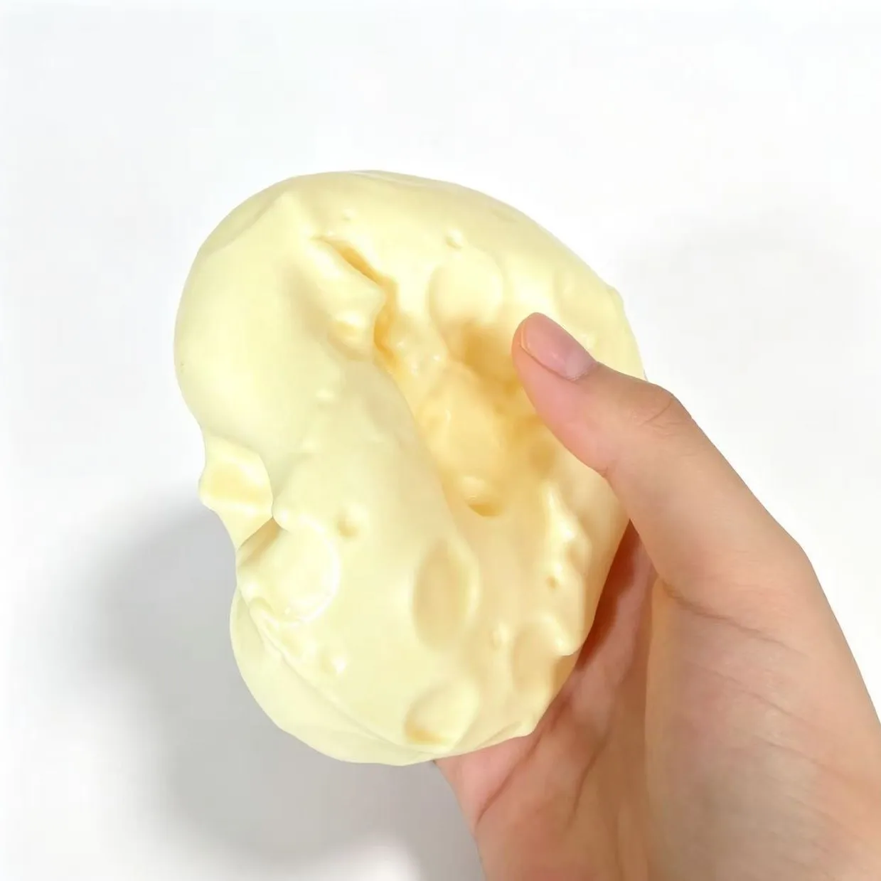   Vaseline Squishy Cheese Cube Stress Ball Squeeze Toys Plasticity No Rebound Soft Feel Fidget Toy Sensory Anti Stress Toy Gift