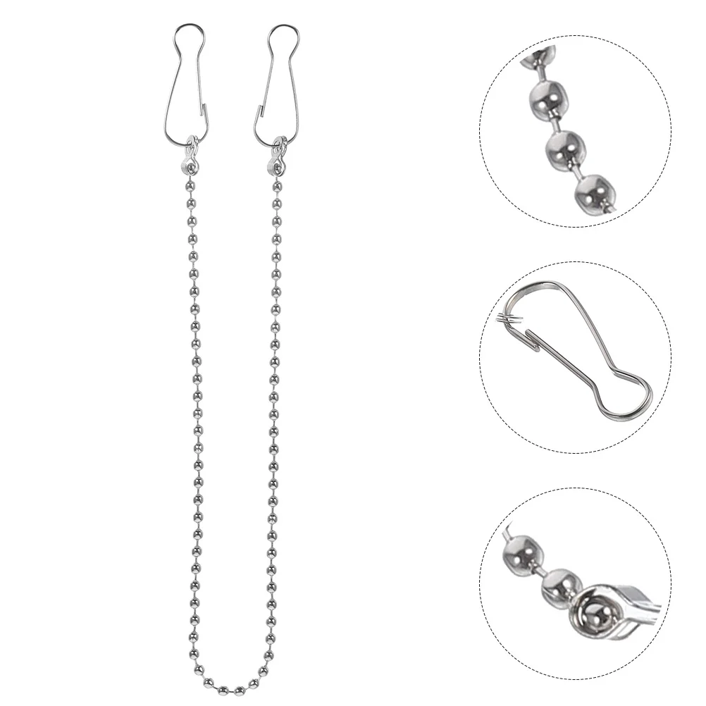 

24pcs Advertising Chain Flagpole Billboard Hanger Stainless Steel Hanging Chain For Plant Baskets Flower Pots Bird Feeders