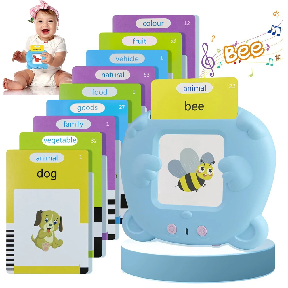 

Learning Machine for Kid Talking Flash Cards Kindergarten Kids Language Electronic Audio Book Learn German Russian Spanish Thai