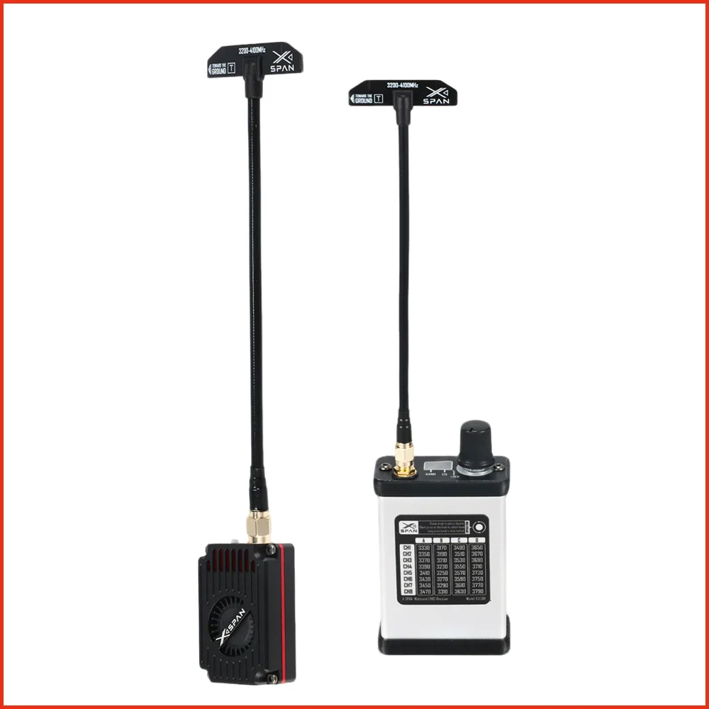 

Rushfpv Rush XSPAN 3.1G-3.8G 5W 32CH Vtx (Video Transmitter) & Vrx (Video Receiver) For RC FPV Drone DIY Parts