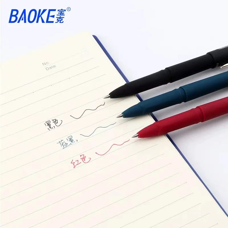 1,0/0,7/0,5mm Unterschrift Gel Stift Schwarz Blau Üben Kalligraphie Antibakterielle Große Kapazität Kugelschreiber Student schreibwaren – Detail 6