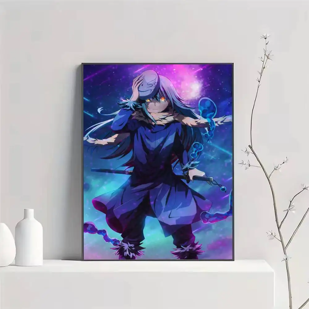 T-Tensura That Time I Got Reincarnated as a Slime Poster HD Self Adhesive Waterproof Wall Art Ideal for Home Office Dorm Gift