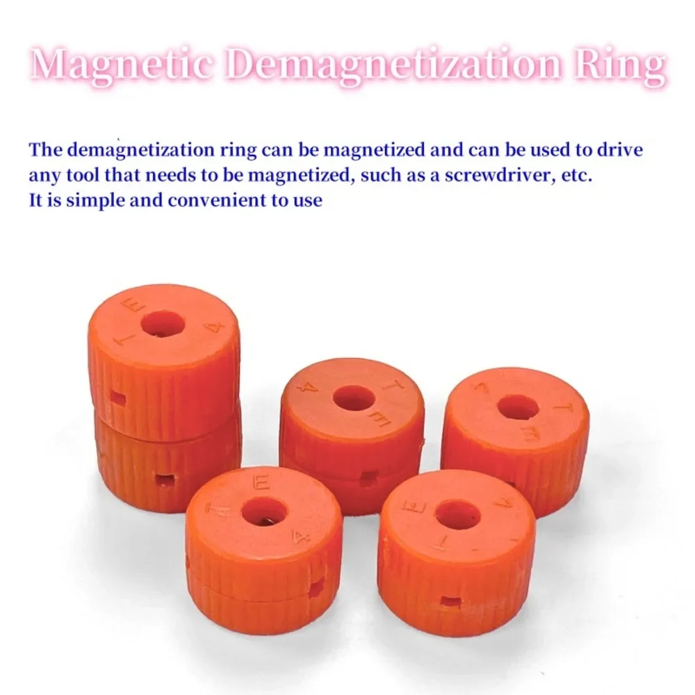 5pcs High Quality 2 In 1 Magnetizer Demagnetizer Ring Screwdriver Magnetic Pick Up Tool Strong Magnetic Adsorption magnetization