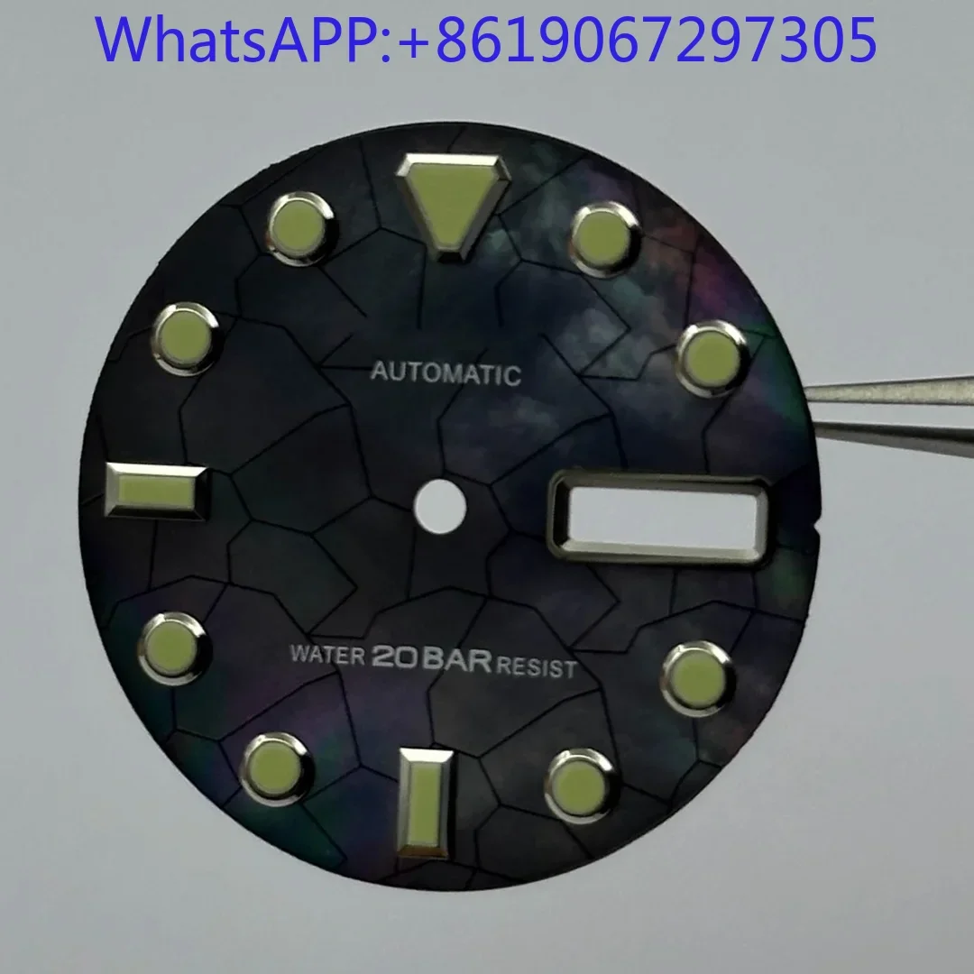 

Циферблат часов с градиентной шваброй Galaxy Universe Ice Cracks, подходит для NH35/36, автоматический механизм, зеленый люм, корпус NH35, детали мода