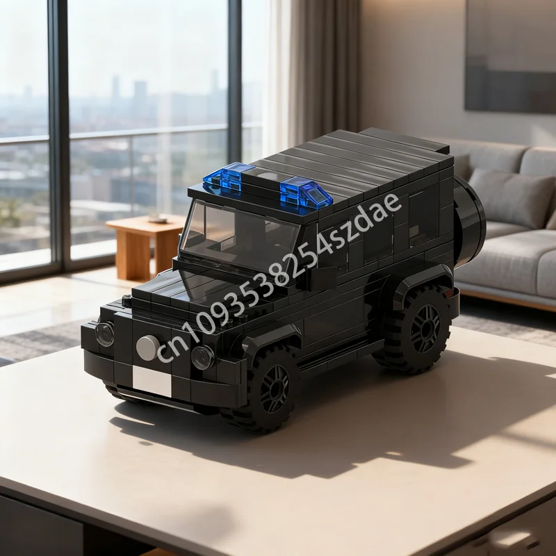 

233 шт. MOC военная полиция Mercedesesed G City модель строительные блоки идея образование Рождественский подарок кирпичные игрушки для детей