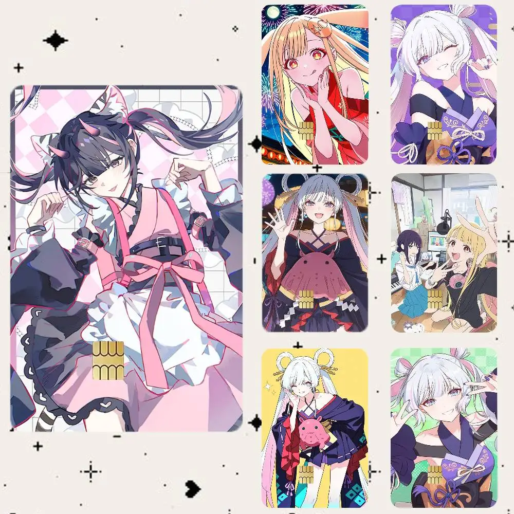 Cosmic P-Princess Kaguya  Waterproof Bank Card Sticker Skin for Credit Debit Chip Cards Decorative Cover Film