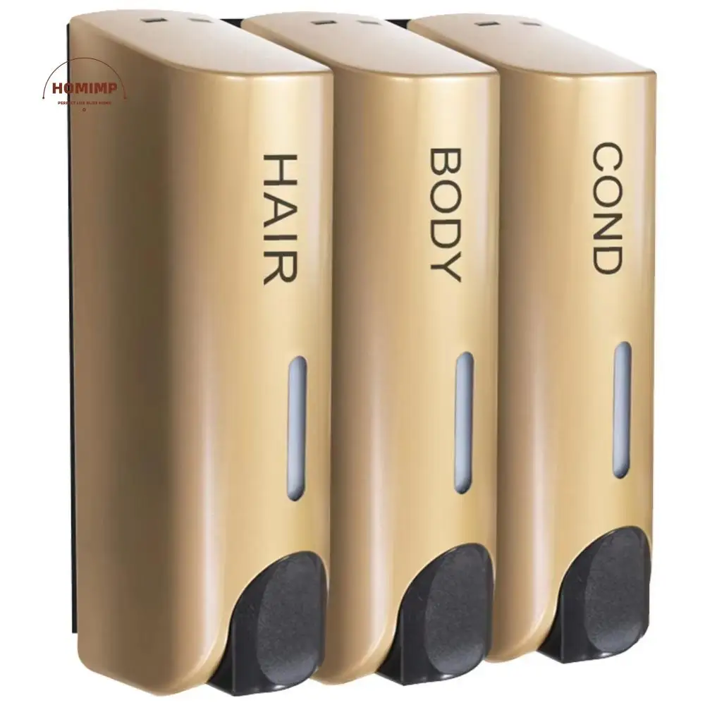 

Manual Press Wall Mounted Soap Dispenser Lock Refillable Lotion Soap Container Space Saving Large Capacity Hand Sanitizer Holder