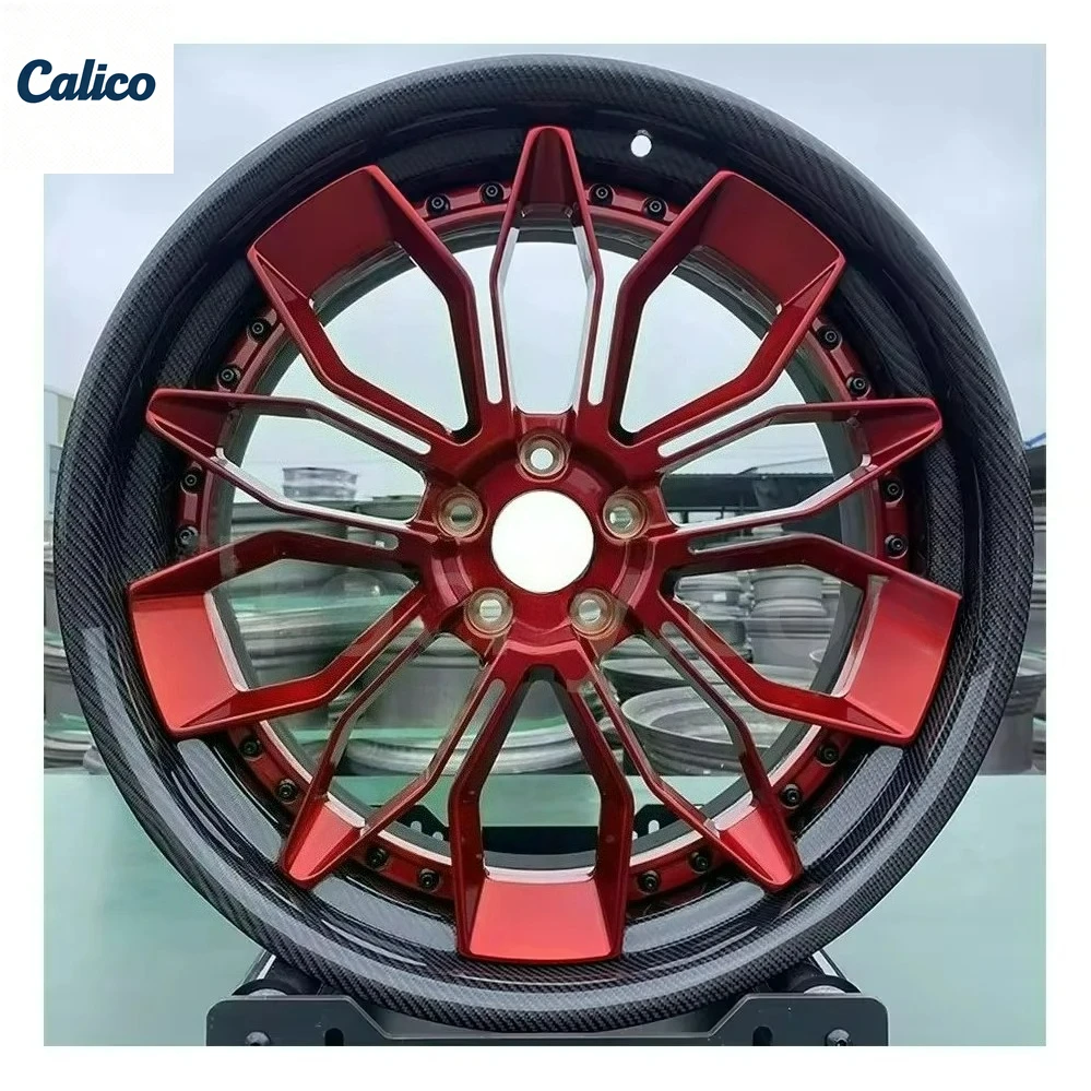 

Precision-Crafted FOR McLaren FORAudi S8 RS7 FORMustang FORGTR FORBenz GT FORFerrari Black Red Carbon Fiber Wheels