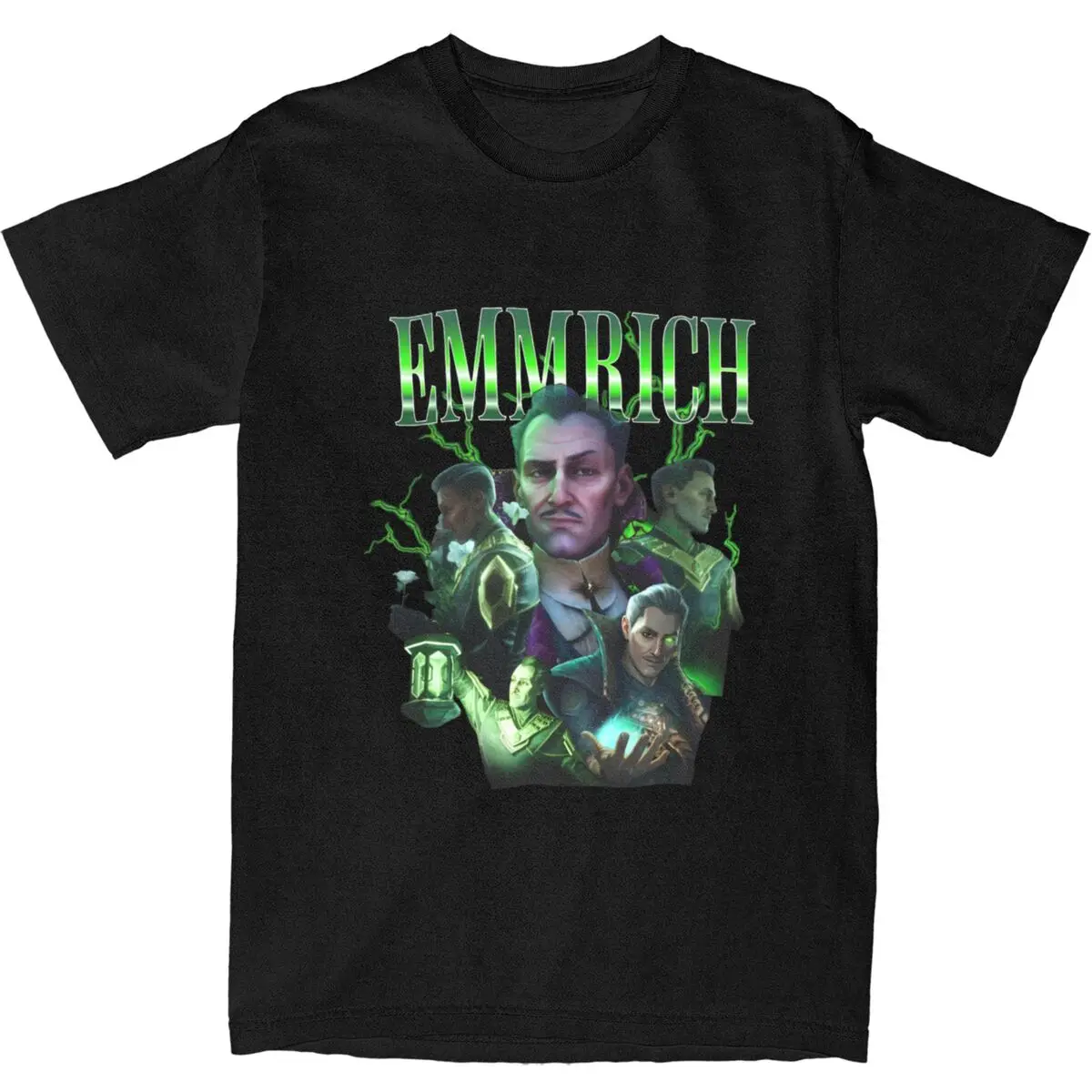 Emmrich Volkarin Bootleg Png Dragon Age T Shirt Novelty T-Shirts Short-Sleeve Retro Top Beach Cotton Crewneck Plus Size 5XL Tees