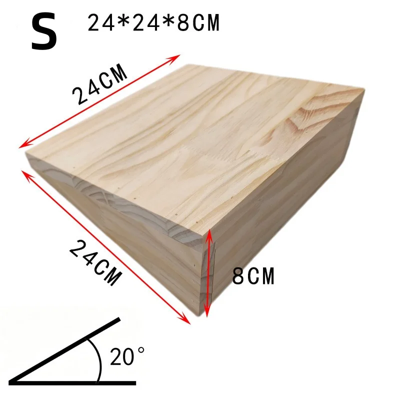 Solid Wood Foot Inside and Outside Tilt Board, Foot Correction Yoga, Achilles Tendon Leg Line Stretching Balance Training Board