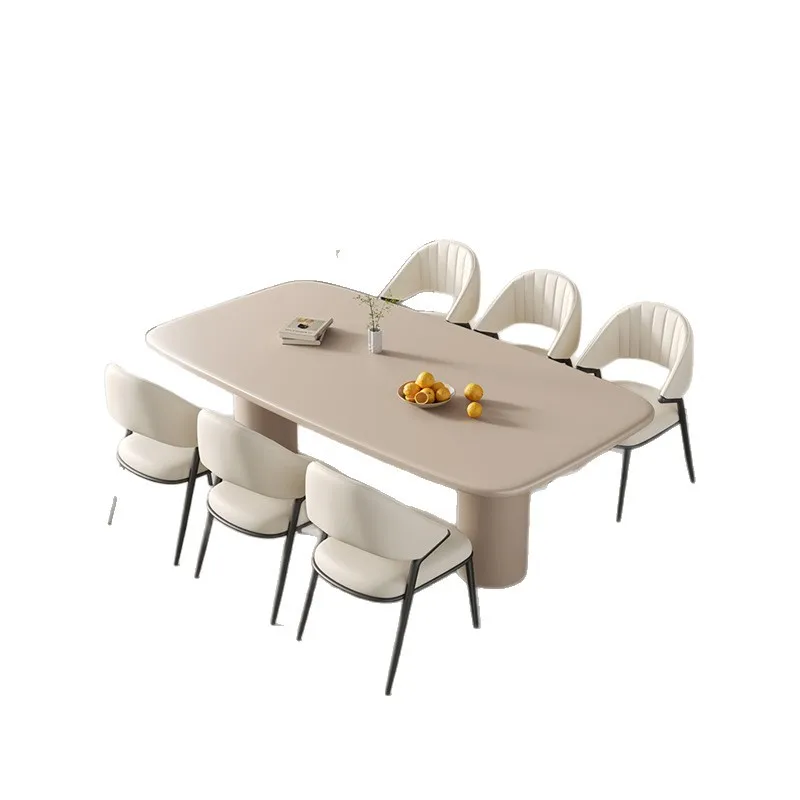 

Italian dining chair Modern simple dining table and chairs Home back