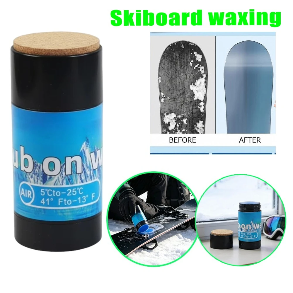 Portable Ski Waxing Kit Snowboard Wax Scraper Wax Remover Speed Booster Maintenance Repair Care Set