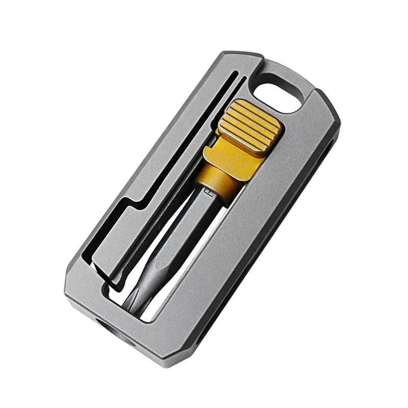 ABUL-Titanium Alloy Screwdriver Magnetic Small Maintenance Combination Multifunctional Portable Outdoor EDC Tools