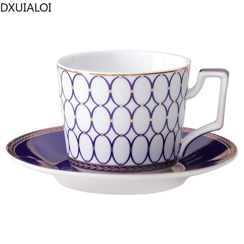 

DXUIALOI European style ceramic cup creative reticulated coffee cup mug water cup afternoon tea cup dish set home decor 200ml