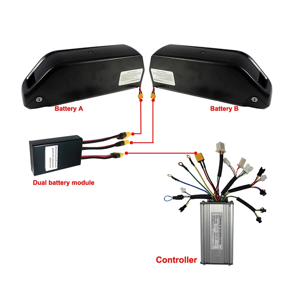 Electric Bike Battery Discharge Converter 20A 30A 40A E-Bike Dual Battery Pack Switch Balancer 24-72Vdc accessories