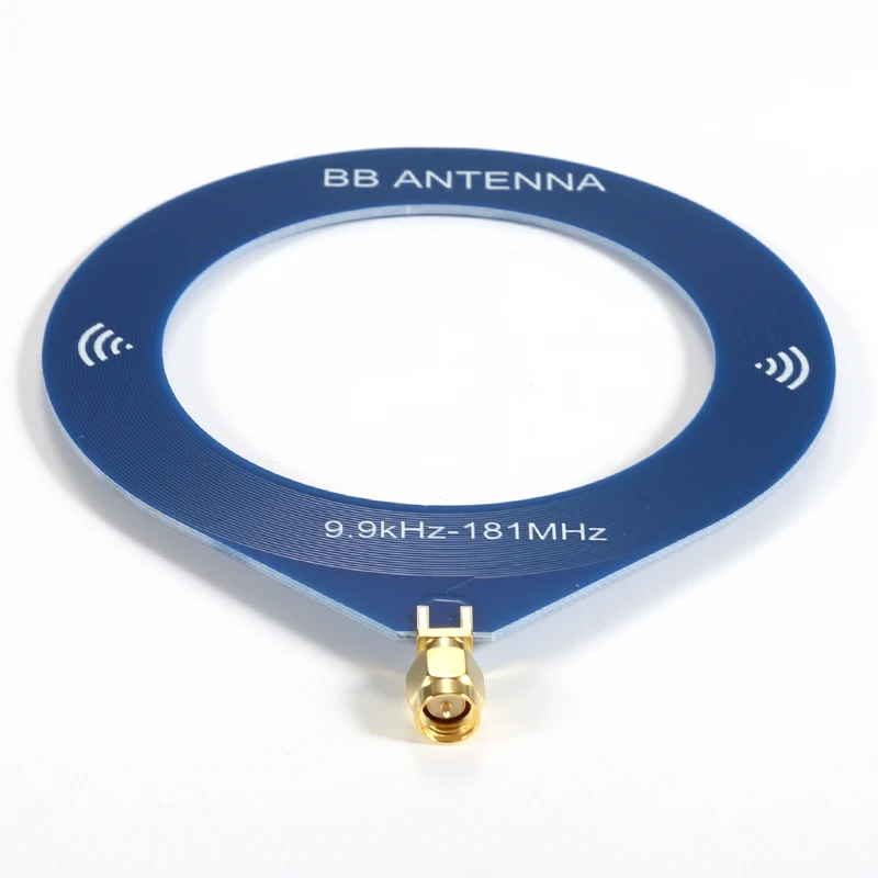 1 szt. Antena MW SW o szerokim pasmach, okrągła, przenośna, o częstotliwości 9,9 kHz-181 MHz do radia