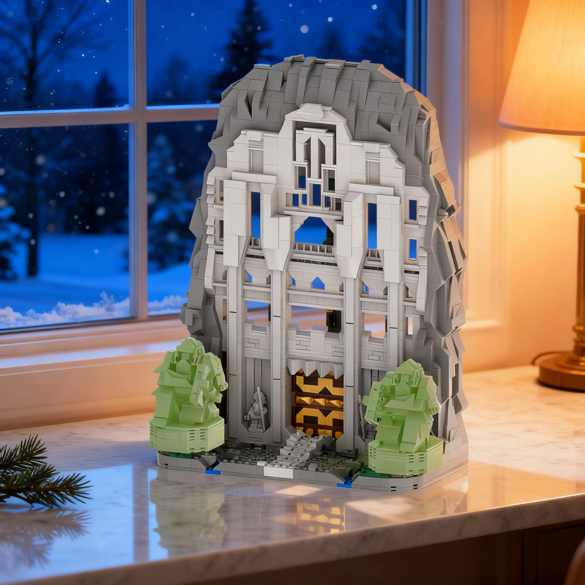 1739pcs MOC The Hobbit Lord the Rings Front Gate Erebor Model Toy Building Blocks Construction Christmas Gift Birthday Education