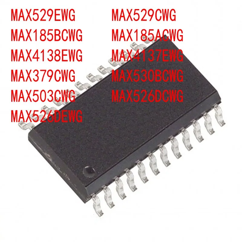 

10Pcs MAX529EWG MAX529CWG MAX185BCWG MAX185ACWG MAX4138EWG MAX4137EWG MAX379CWG MAX530BCWG MAX503CWG MAX526DCWG MAX526DEWG Ic