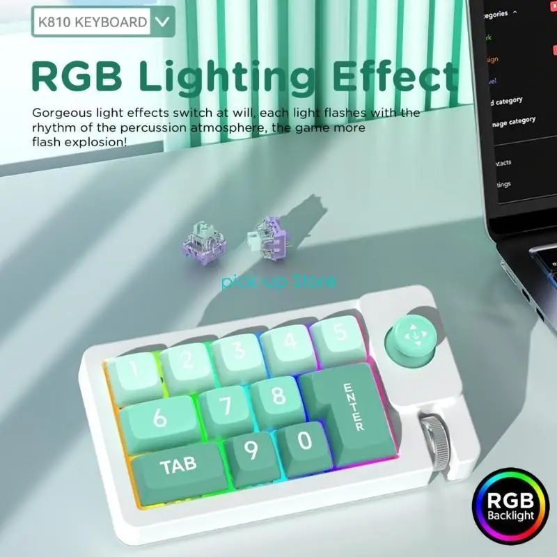 

Q5WA K810 USB C Mechanical Game Keyboard с Dynamic с программируемой освещением