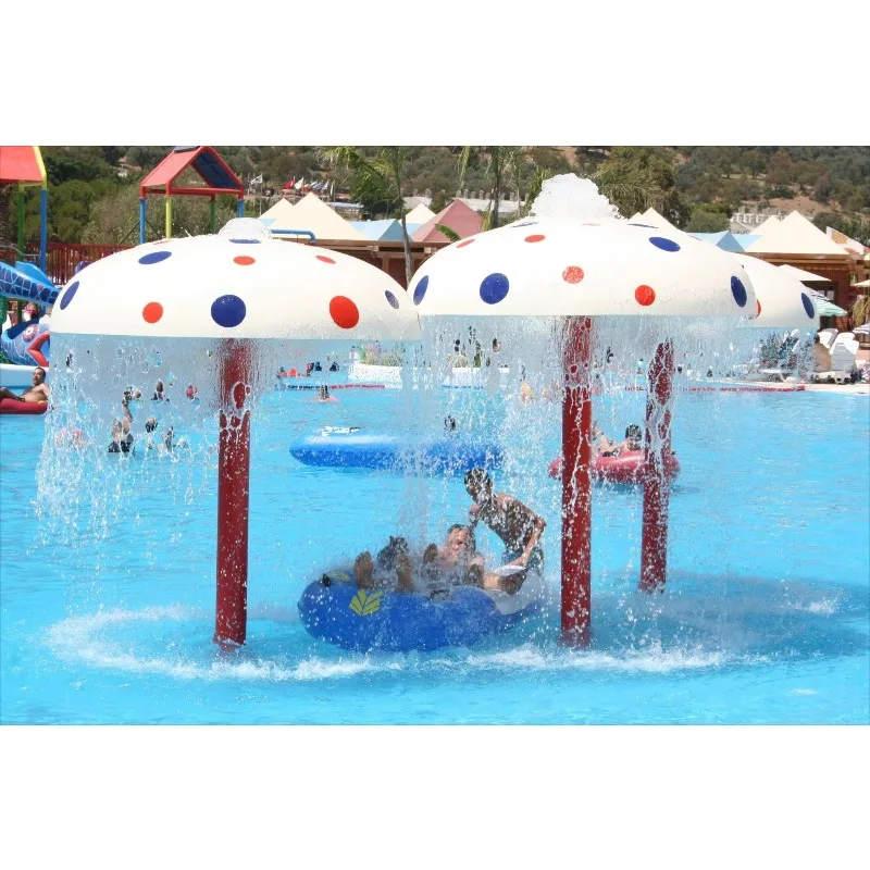 Water Park Equipment Swimming Pool Toys Adults and Children 1.8 Meter Diameter Fiberglass Mushroom Waterfall
